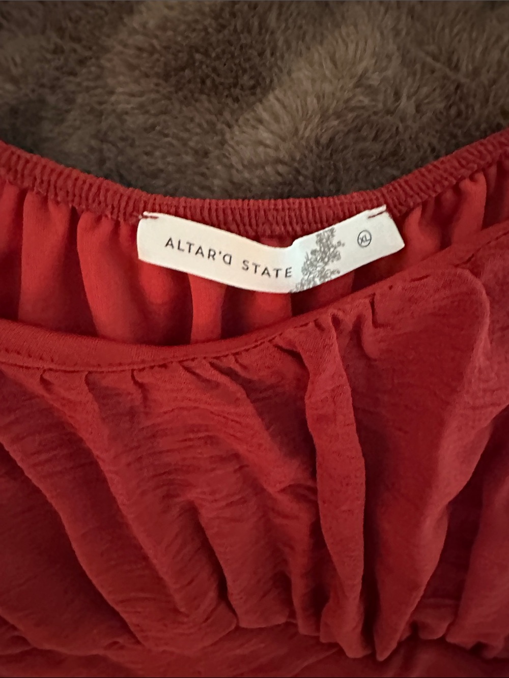 Altar'd State Rust Red Rimper - Picture 2 of 4